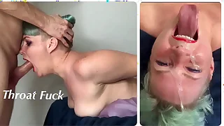 Extreme Throat Fuck for StepDaughter with Throat Cave in